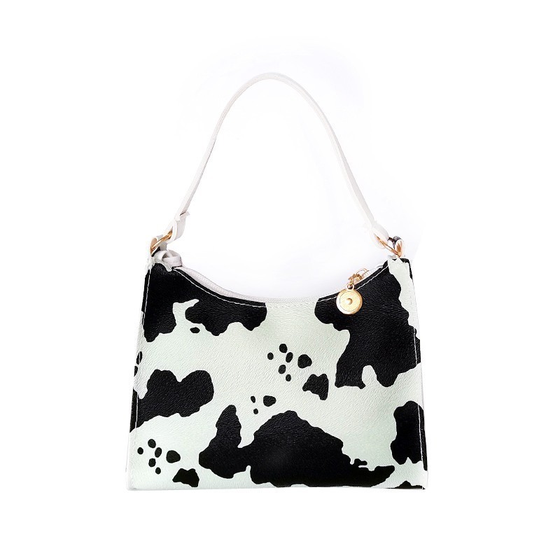 cow print mini purse